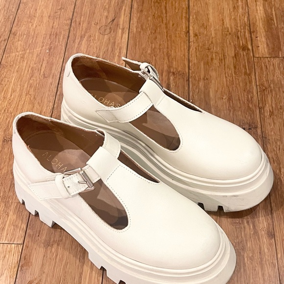 ALOHAS Women's Diane Leather Mary Jane Flats - UK 6 (39) - Picture 2 of 10